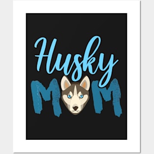 Lovely Husky Mom Women T Shirt Posters and Art